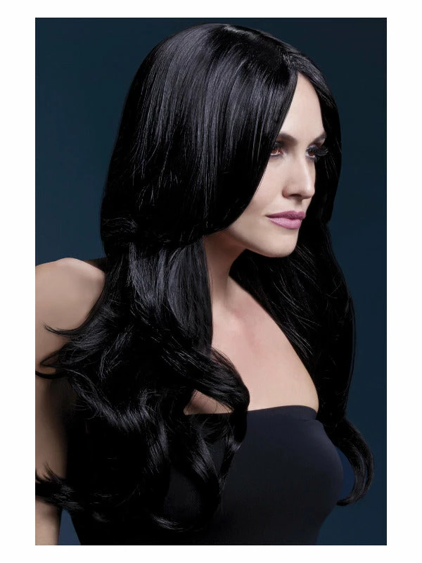 Smiffys USA Khloe Fever Women's Black Wig Long Wave 3 Smiffys USA Khloe Fever Women's Black Wig Long Wave