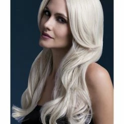 Smiffys USA Wigs & Beards Khloe Fever Women's Blonde Wig Long Wave