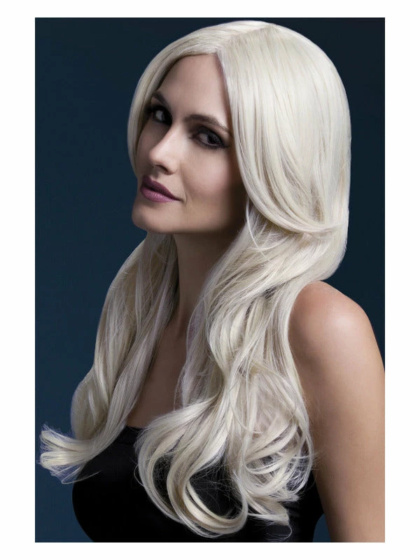 Smiffys USA Wigs & Beards Khloe Fever Women's Blonde Wig Long Wave 3 Smiffys USA Wigs & Beards Khloe Fever Women's Blonde Wig Long Wave