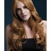 Smiffys USA Khloe Fever Women's Auburn Wig Long Wave