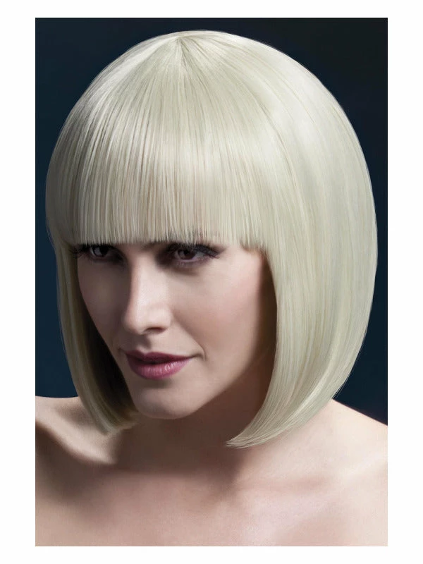 Smiffys USA Elise Women's Blonde Fever Wig Sleek Bob With Fringe Wigs & Beards 3 Smiffys USA Elise Women's Blonde Fever Wig Sleek Bob With Fringe Wigs & Beards