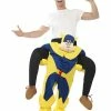 Smiffys USA Bananaman Piggy Back Ride On Adult Costume Costumes 1 Smiffys USA Bananaman Piggy Back Ride On Adult Costume Costumes
