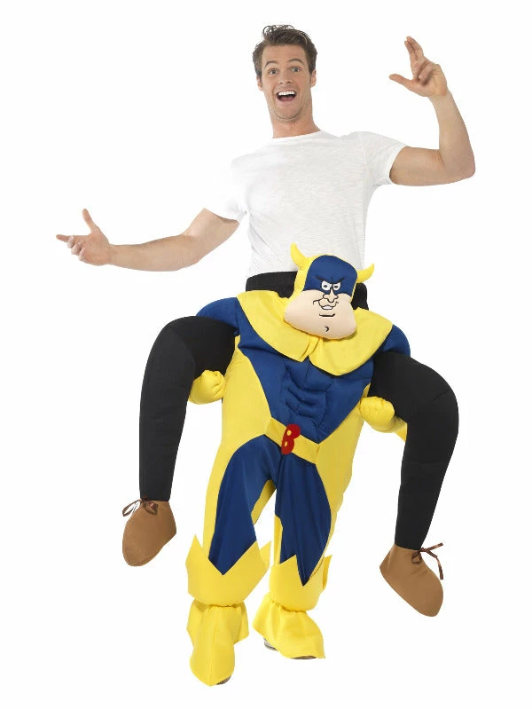 Smiffys USA Bananaman Piggy Back Ride On Adult Costume Costumes 3 Smiffys USA Bananaman Piggy Back Ride On Adult Costume Costumes