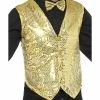 Smiffys USA Sequin Gold Waistcoat 2 Smiffys USA Sequin Gold Waistcoat