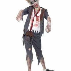 Smiffys USA Zombie School Boy Kids Costume Costumes