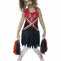 Smiffys USA Zombie Cheerleader Girl's Costume