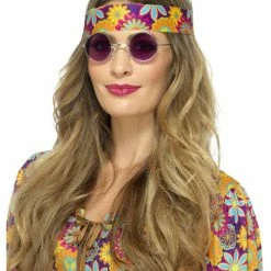 Smiffys USA 60s 70s Hippie Specs Purple 1960's Costumes