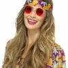 Smiffys USA 60s 70s Hippie Specs Red 1960's Costumes