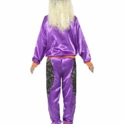 Smiffys USA 80s Retro Womens Purple Shell Suit Costumes 7 Smiffys USA 80s Retro Womens Purple Shell Suit Costumes