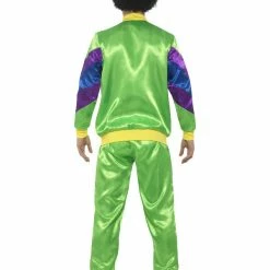 Smiffys USA 80s Height Of Fashion Shell Suit Men's Green Costume