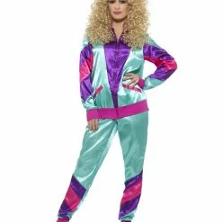 Smiffys USA Costumes 80s Height Of Fashion Women's Bright Shell Suit Costume