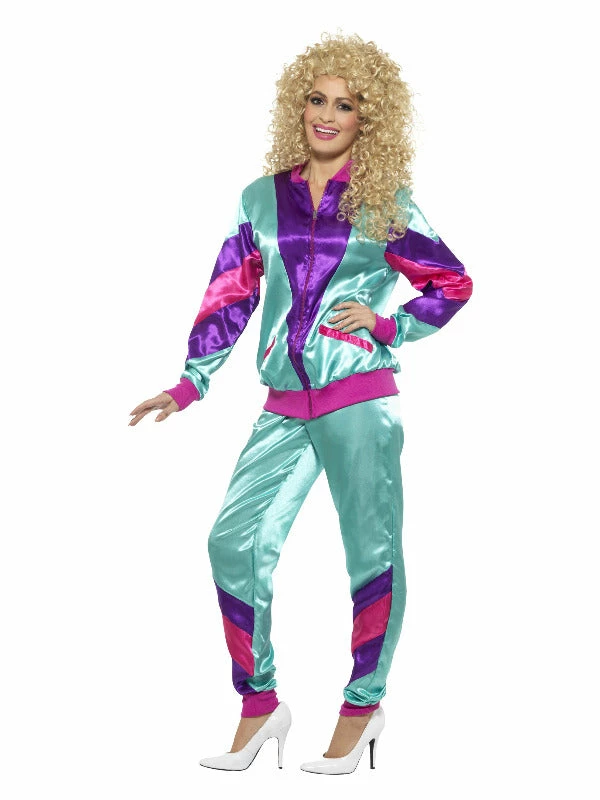 Smiffys USA Costumes 80s Height Of Fashion Women's Bright Shell Suit Costume 4 Smiffys USA Costumes 80s Height Of Fashion Women's Bright Shell Suit Costume