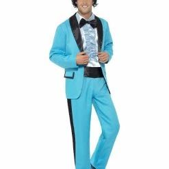 Smiffys USA 80s Prom King Men's Blue Costume Costumes