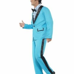 Smiffys USA 80s Prom King Men's Blue Costume Costumes