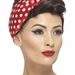 Smiffys USA 1940's Costumes 40s Rosie Women's Wig