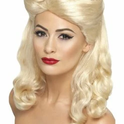 Smiffys USA 40s Pin Up Women's Wig 1940's Costumes