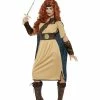Smiffys USA Costumes Deluxe Warrior Queen Costume