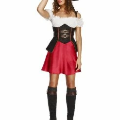 Smiffys USA Costumes Fever Pirate Wench Women's Costume