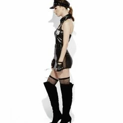 Smiffys USA Costumes Fever Role-Play Cop Wet Look Women's Sexy Costume