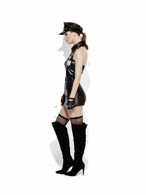 Smiffys USA Costumes Fever Role-Play Cop Wet Look Women's Sexy Costume 4 Smiffys USA Costumes Fever Role-Play Cop Wet Look Women's Sexy Costume