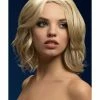 Smiffys USA Fever Olivia Women's Dark Blonde Wig Soft Wave Bob Wigs & Beards