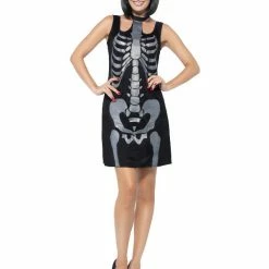 Smiffys USA Costumes Skeleton Women's Dress Costume