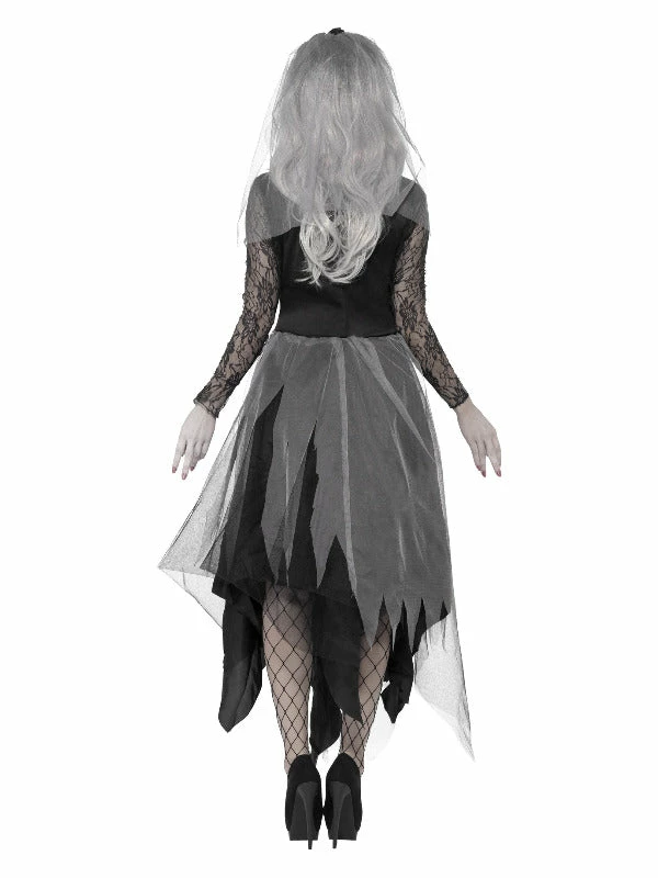 Smiffys USA Costumes Graveyard Bride Women's Black & Grey Costume 5 Smiffys USA Costumes Graveyard Bride Women's Black & Grey Costume