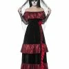 Smiffys USA Costumes Day Of The Dead Bride Costume Women