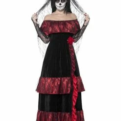 Smiffys USA Costumes Day Of The Dead Bride Costume Women