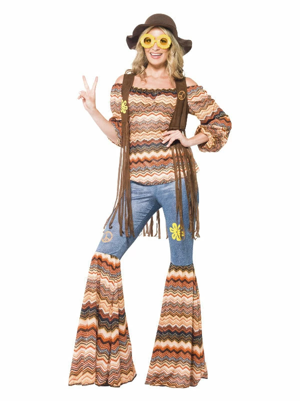 Smiffys USA 70s Harmony Hippie Women's Costume Costumes 3 Smiffys USA 70s Harmony Hippie Women's Costume Costumes