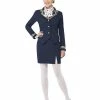 Smiffys USA Airways Attendant Navy Flight Attendant Costume Costumes