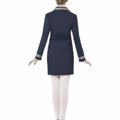 Smiffys USA Airways Attendant Navy Flight Attendant Costume Costumes