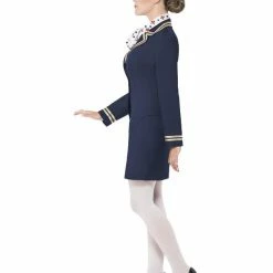 Smiffys USA Airways Attendant Navy Flight Attendant Costume Costumes