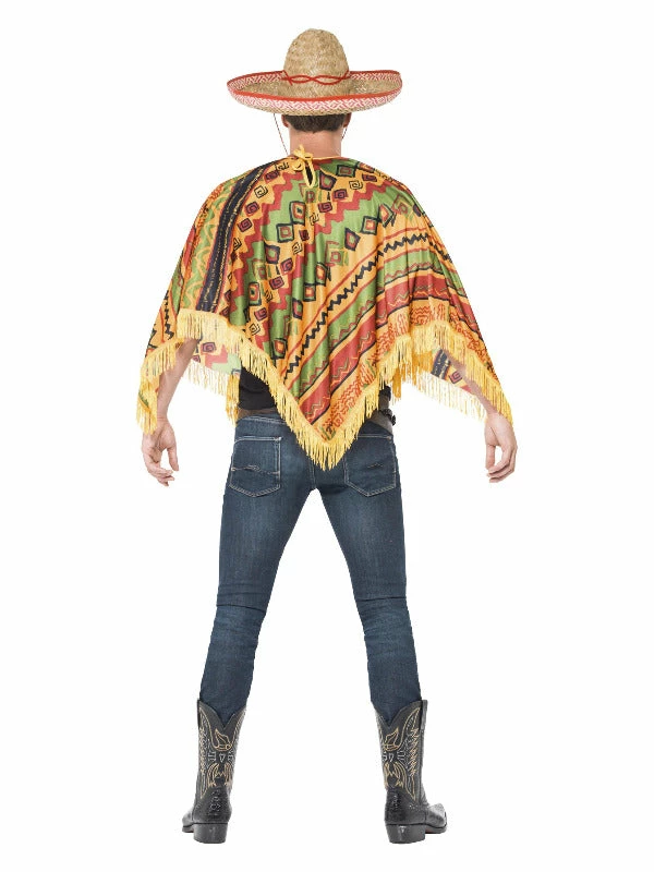 Smiffys USA Mexican Poncho & Moustache Adult Costumes 5 Smiffys USA Mexican Poncho & Moustache Adult Costumes