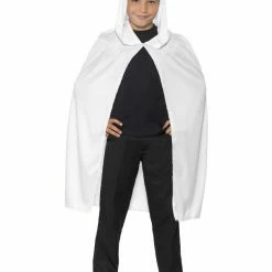 Smiffys USA Accessories Hooded White Child's Cape