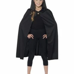 Smiffys USA Hooded Black Child's Cape Accessories