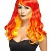 Smiffys USA Ombre Devil Flame Women's Wig Wigs & Beards 2 Smiffys USA Ombre Devil Flame Women's Wig Wigs & Beards