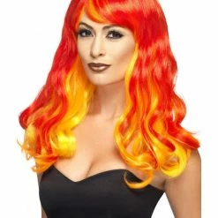 Smiffys USA Ombre Devil Flame Women's Wig Wigs & Beards