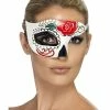 Smiffys USA Day Of The Dead Half Eye Mask Women