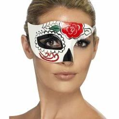 Smiffys USA Day Of The Dead Half Eye Mask Women