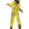 Smiffys USA Yellow Toxic Waste Kids Costume With Gas Mask Costumes