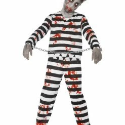 Smiffys USA Costumes Zombie Convict Boy's Costume