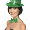 Smiffys USA Hats & Headpieces Sequin Green Trilby Hat