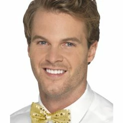 Smiffys USA Sequin Gold Bow Tie Accessories