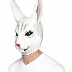 Smiffys USA White Rabbit Adult Mask