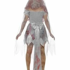 Smiffys USA Costumes Zombie Bride Women's Costume 7 Smiffys USA Costumes Zombie Bride Women's Costume