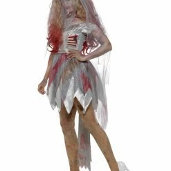 Smiffys USA Costumes Zombie Bride Women's Costume