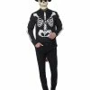 Smiffys USA Day Of The Dead Skeleton Men's Costume 1 Smiffys USA Day Of The Dead Skeleton Men's Costume
