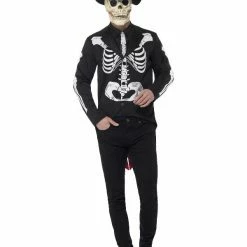 Smiffys USA Day Of The Dead Skeleton Men's Costume