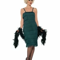 Smiffys USA 20s Flapper Teal Women's Costume Costumes